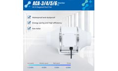Model ACA-3/4/5/6 Inches - Diagonal Duct Fan