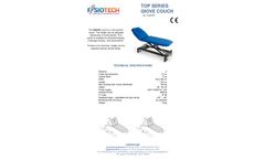 Fisiotech - 2-Section Electrical / Hydraulic Couch - Brochure