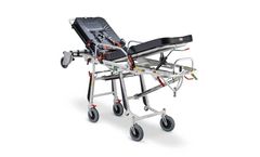 Model Mercury Lite Cinque 7095/4RG Proof - Certified Aluminium 5 Levels Self-Loading Stretcher With 4 Swivel Wheels