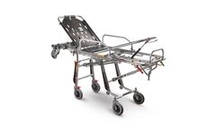 Model Mercury Cinque 7075/4RG PROOF - Certified 5 Levels Self-Loading Stretcher with 4 Swivel Wheels