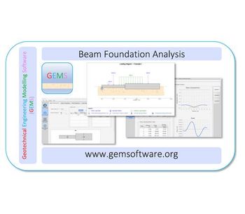 GEMS Beam Shallow Foundation Geotechnical Software