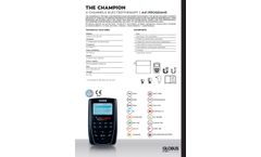 Globus - Model The Champion - 4 Channels Electrostimulator Datasheet