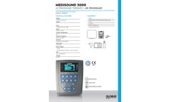 Globus - Model MEDISOUND 3000 - Ultrasound Therapy Device Datasheet
