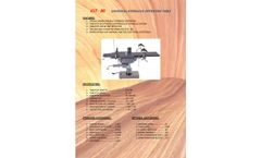 Esse3 - Model EST - 80 - Universal Hydraulic Operating Table - Brochure