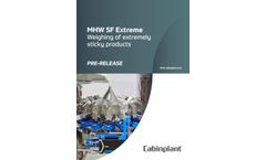 Cabinplant - Model MHW SF Extreme - Multihead Weigher for Extremely Sticky Products Brochure