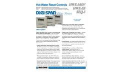 Digi-Span - Model HWE-Elite & SEQ-3 - Residential Hot Water Outdoor Reset Boiler and Motorized Valve Heating Controls System - Brochure