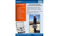 ZEGAZ - Model DewPort - Portable Water and Hydrocarbon Dewpoint Analyzer - Brochure