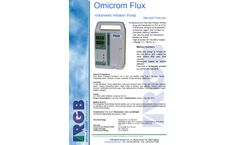 Omicrom - Model Flux - Volumetric Infusion Pump Datasheet