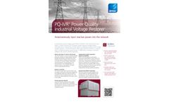 AMSC - Model PQ-IVR - Power Quality Industrial Voltage Restorer Systems Datasheet