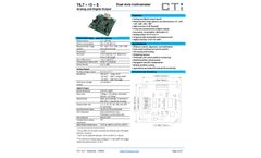 CTi - Model TILT-15 Series - Analog & Digital OEM Inclinometers - Datasheet