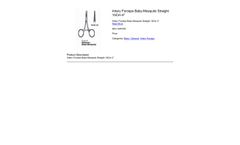 Hebbar - Model BAF005 - Artery Forceps Baby-Mosquito Straight 10Cm-4 Inch Datasheet