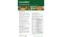 GrowGreen - Model Amino Elite - Foliar Fertiliser Brochure