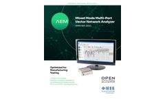 AEM - Model MMVNA - 200 - Mixed Mode Multi-Port Vector Network Analyzer Datasheet