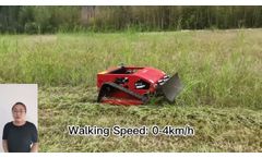 Rubber Track Remote Operated Slope Mower (SSC800-150) for Sale - Video