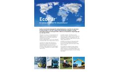 EcoPar - Model A - Cleaner Fuel for all Diesel Engines Datasheet
