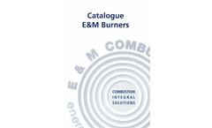 E&M - Burners for all Types of Liquid and Gas Fuels Datasheet
