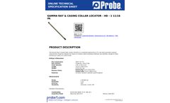 Probe - Model GCL001 - Gamma Ray & Casing Collar Locator ??? HD ??? 1 11/16 in. Datasheet
