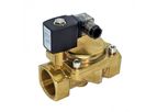 1 1/2” BSP Brass Solenoid Valve with 24V DC 2 Way Normally Closed 0.7~16 Bar 24V DC NBR
