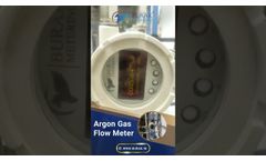 Argon Gas Flow Meter Burak Make - Video