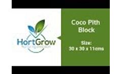 Expand and grow coco peat blocks from HortGrow - Video