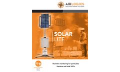 AirLogics SolarLite - Solar Powered Air Quality Monitoring System - Brochure