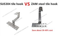 SPC - Model SPC-IK-ZM01 - New tile roof solar mounting-ZAM adjustable HOOK