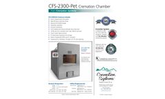 Cremation Systems - Pet Cremation Chambers - Brochure