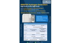 INNOTEG - High Purity & Ultra High Purity Hydrogen Gas Generators Brochure
