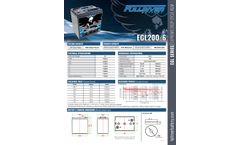 Fullriver - Model EGL200-6 - Supreme Deep Cycle AGM Battery Datasheet