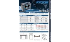 Fullriver - Model EGL100-12 - Supreme Deep Cycle AGM Battery Datasheet