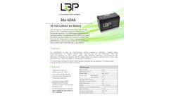 36V 60Ah Lithium Battery Spec Sheet
