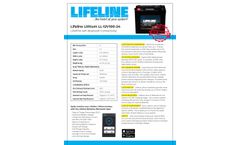Lifeline - Model LL-12V100-24 - Lithium Battery Datasheet