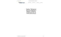 24 V, 70 Ah Battery Module - Data Sheet