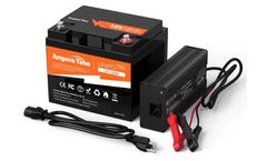 Ampere Time - Model 12V 50Ah LiFePO4 - Battery + 14.6V 10A Dedicated Lithium Battery Charger