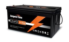 Ampere Time - Model 12V 200Ah (100A BMS), 2560Wh LiFePO4 - Solar Batteries with 4000+ Discharge Cycles
