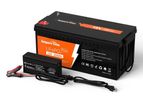 Ampere Time - Model 12V 200Ah Plus LiFePO4 - Battery + 14.6V 20A Dedicated Lithium Battery Charger