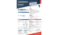 Power Sonic - Model PS-1208JST FR - Sealed Lead Acid Batteries Datasheet