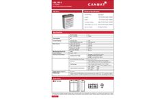 Canbat - Model CBL100-2 - 2V 100AH General Purpose Sealed Lead Acid Battery - Brochure