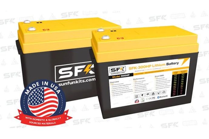 Sun Fun Kits - Model SFK-300HP - Self Heated Lithium Iron Phosphate Battery