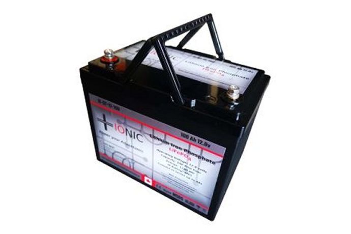 Ionic Electronics - Model IE-ST-12-100 - 12V 100 AH Lithium Battery with in-built BMS