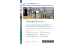 Zenviro Tech - Complete Treatment Technologies for Industrial Discharge Wastewaters Datasheet