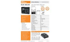Cellpower - Model CLN 60 - 24 - Lithium Battery - Brochure