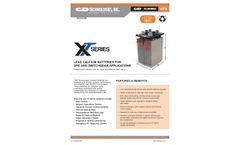C&D - Model XT-Series - Flooded Battery Datasheet