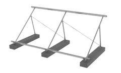 PVT Panel Flat Roof Mounting Frame