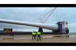 World`s first wind turbine blade beyond 100 meters, built by LM Wind Power - Video