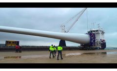 World`s first wind turbine blade beyond 100 meters, built by LM Wind Power - Video