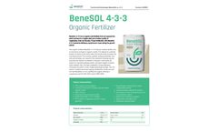 BeneSOL - Model 4-3-3 - Organic Solid Fertilizer - Brochure