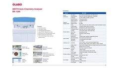 OLABO - Model BK-1200 - 1200T / H Auto Chemistry Analyzer Datasheet