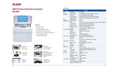 OLABO - Model BK-600 - 600T / H Auto Chemistry Analyzer Datasheet