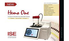 ISE - Model HEMO ONE - Compact & Versatile Fully Automated Solution Reliable  - Brochure